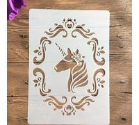 Pochoirs pour peinture, format A4, 29 x 21 cm, pochoir animal pour peinture sur bois, mur, toile, tissu, roche, signe, projets d'art de bricolage style 8