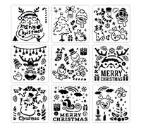 Pochoirs Pour Peinture Joyeux Noël, Divers Modèles, Cartes À Dessin, Projets De Bricolage, 9x
