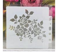 Pochoirs pour peinture sur bois, 14 x 13 cm, motifs fleurs et feuilles pour dessin de cartes, pochoirs réutilisables pour toile, meubles, papier