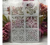 Pochoirs pour peinture sur bois, 26 x 17 cm, modèles de lignes de fleurs et de feuilles, pour dessin de cartes, pochoirs réutilisables pour toile, meubles, papier, loisirs créatifs, style 2