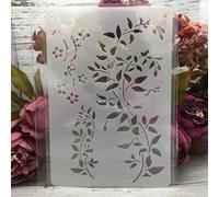 Pochoirs pour peinture sur bois, 26 x 17 cm, modèles de lignes de fleurs et de feuilles, pour dessin de cartes, pochoirs réutilisables pour toile, meubles, papier, loisirs créatifs, style 5