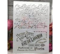 Pochoirs pour peinture sur bois, format A4, modèles de mots français parisiens, pour dessin, fabrication de cartes, pochoirs réutilisables pour toile, meubles, papier