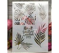 Pochoirs pour peinture sur les murs, feuilles A4, mots réutilisables, dessin, peinture, travaux manuels, papier peint, scrapbooking, décoration d'intérieur, motif A