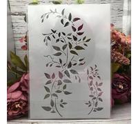 Pochoirs pour peinture sur murs, 29 x 21 cm, format A4 « Love Live Laugh », réutilisable, pour le dessin, la peinture, les travaux manuels, le scrapbooking, la décoration de la maison, style C