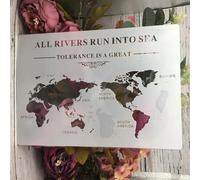 Pochoirs pour peinture sur murs, format A4, 29 cm, carte du monde de rivières, mer, carte du monde, dessin réutilisable, modèles d'artisanat pour papier peint, scrapbooking, décoration de la maison