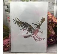 Pochoirs pour peinture sur murs, format A4, 29 cm, motif d'aigle, proie, oiseau, réutilisable, pour le dessin, la peinture, les travaux manuels, le scrapbooking, la décoration de la maison