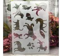 Pochoirs pour peinture sur murs, format A4, 29 x 21 cm, motif cerf hirondelle, oiseau, réutilisable, pour le dessin, la peinture, les travaux manuels, le scrapbooking, la décoration de la maison