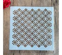 Pochoirs pour travaux manuels, 20 x 20 cm, pochoir carré pour peinture sur bois, mur, porte, toile, décoration d'intérieur, style 3