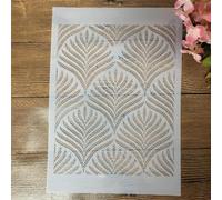 Pochoirs pour travaux manuels, format A4 - 29 cm - Géométrie des feuilles réutilisables - Pochoirs pour peinture sur bois, modèles muraux, bricolage - Modèle de peinture pour la fabrication de cartes