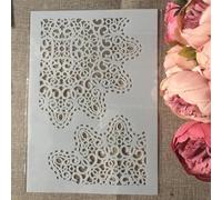 Pochoirs pour travaux manuels, format A4 29 x 21 cm, motif floral de Paris, pochoirs réutilisables pour peinture sur bois, modèles muraux, modèles de peinture pour loisirs créatifs, fabrication de