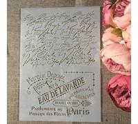 Pochoirs pour travaux manuels, format A4 29 x 21 cm, motif floral de Paris, pochoirs réutilisables pour peinture sur bois, modèles muraux, modèles de peinture pour la fabrication de cartes, décoration