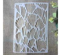 Pochoirs pour travaux manuels, format A4, 29 x 21 cm, texture feuilles, pochoirs réutilisables pour peinture sur bois, modèles muraux, modèles de peinture pour loisirs créatifs, fabrication de cartes