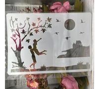 Pochoirs réutilisables - 29 x 21 cm - Motif éléphants d'Afrique sauvage - Pochoirs de dessin pour bricolage, artisanat, mur, toile, meubles, scrapbooking, décoration d'intérieur, style E