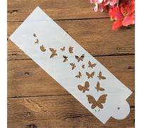 Pochoirs réutilisables, 33 x 10 cm, motifs papillons pour peinture, loisirs créatifs, peinture sur bois, art mural, décoration d'intérieur