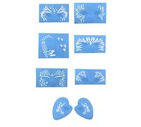 Pochoirs réutilisables à 7 motifs pour peinture corporelle, peinture du visage