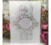 Pochoirs réutilisables A4 pour peinture sur les murs, bord floral de Paris A4, modèles de dessin, peinture, travaux manuels, papier peint, scrapbooking, décoration d'intérieur, style C