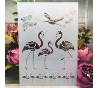 Pochoirs réutilisables A4 pour peinture sur les murs, bord floral de Paris A4, modèles de dessin, peinture, travaux manuels, papier peint, scrapbooking, décoration d'intérieur, style E