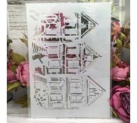 Pochoirs réutilisables A4 pour travaux manuels, bord floral de Paris pour peinture sur bois, toile, dessin, art mural, décoration d'intérieur, style I