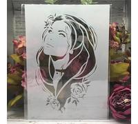 Pochoirs réutilisables A4 pour travaux manuels, bord floral de Paris pour peinture sur bois, toile, dessin, art mural, décoration d'intérieur, style D