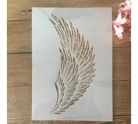 Pochoirs réutilisables A4 pour travaux manuels, motif ailes d'aigle, 29 cm, pour peinture sur bois, toile, dessin, art mural, décoration d'intérieur