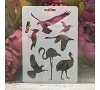 Pochoirs réutilisables en bambou pour travaux manuels, 17,8 x 12,7 cm, pochoirs panda pour peinture, modèles de dessin pour peinture sur bois, mur, meubles style 11