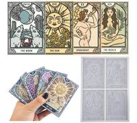 Pochoirs Réutilisables En Silicone,, Modèle De Tarot Polyvalent, Artisanat Créatif Fait À La Main, Pour La Maison, La Cuisine, La Fête, Artisanat En Résine, Diy, Offre Spéciale