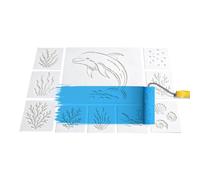 Pochoirs Réutilisables pour Loisirs Créatifs Décoration Murale Dessin | Pochoirs Peinture Sur Galets Pour DIY Mur Poterie Gâteau Carte Jardin Maison Journaling Scrapboo