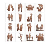 Pochoirs réutilisables pour peinture à faire soi-même Motif silhouette de | Modèles de dessin pour décoration murale pour femmes, artisans, artistes, peintres, scrapbooking, amateurs, meubles muraux