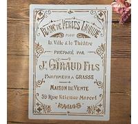 Pochoirs réutilisables pour peinture, format A4 29 cm, pochoirs vintage pour la peinture sur bois, toile, sol, mur, carrelage, tissu, meubles