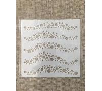 Pochoirs réutilisables pour peinture sur bois, 13 cm, motif bulles ondulées, pochoirs pour peinture sur mur, fournitures de fabrication de cartes, décoration d'intérieur