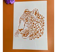 Pochoirs réutilisables pour peinture sur bois, A4 29 x 21 cm, motif animal guépard, dessin pour scrapbooking, fournitures artistiques, décoration murale
