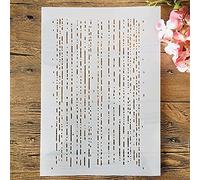 Pochoirs réutilisables pour peinture sur bois, format A4, 29 cm, motif branche de rose, pour scrapbooking, fournitures artistiques, décoration murale E