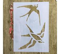 Pochoirs réutilisables pour peinture sur bois, format A4, 29 x 21 cm, motif animal hirondelle, oiseau pour peinture, loisirs créatifs, décoration d'intérieur, scrapbooking, coloriage