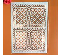 Pochoirs réutilisables pour peinture sur bois, format A4, 29 x 21 cm, motif mandala rétro, motif floral, dessin artistique, pochoir pour scrapbooking, décoration murale, style 7