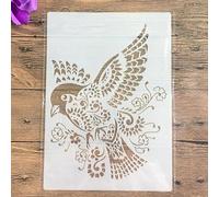 Pochoirs réutilisables pour peinture sur bois, format A4, 29 x 21 cm, motif oiseau pour peinture, loisirs créatifs, décoration d'intérieur, scrapbooking, coloriage