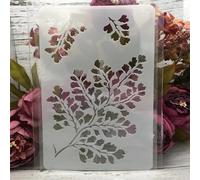 Pochoirs réutilisables pour peinture sur les murs, 26 x 17 cm, motif fleurs et feuilles, lignes pour le dessin, la peinture, les travaux manuels, le scrapbooking, la décoration de la maison, style 7