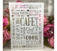 Pochoirs réutilisables pour peinture sur les murs, format A4, 29 cm, motif café, dessin, peinture, travaux manuels, scrapbooking, décoration d'intérieur