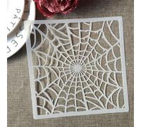 Pochoirs réutilisables pour peinture, toile d'araignée, dessin, loisirs créatifs, mur, carrelage, tissu, bois, meubles, roche, toile, décoration d'intérieur - 20 x 20 cm