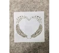 Pochoirs réutilisables pour travaux manuels, 13 cm, pochoirs en forme de cœur d'oiseau pour peinture, modèles de dessin pour peinture sur bois, mur, meubles