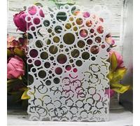 Pochoirs ronds à bulles irréguliers A4 de 29 cm pour peinture sur bois, pochoirs réutilisables pour travaux manuels, projets artistiques, décoration d'intérieur