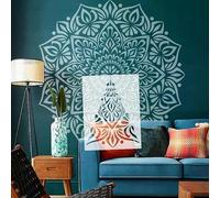 Pochoirs ronds Mandala de 110 cm pour murs, peinture, travaux manuels, décoration pour meubles, modèle décoratif S549