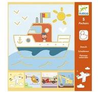 Pochoirs Transports & co Djeco