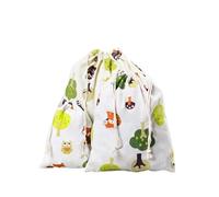 Pochon Coton Sac de rangement en coton et lin à cordon, 3 pièces, sac de rangement for cadeaux, bonbons, bijoux, maquillage, cosmétiques, pièces de monnaie, clés(Color-01,L)
