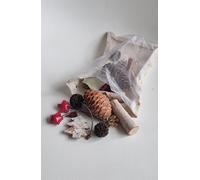 Pochon Déco Nature Pommes De Pin, Sapins Baies Et Feuilles