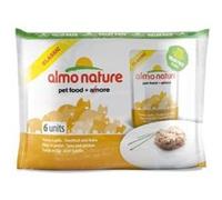 Almo Nature HFC Natural Nourriture humide pour chat adulte Poulet et Crevettes 6x55 g