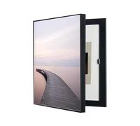 POCHY Cache Compteur Electrique Boîte De Distribution Électrique Décoratif Moderne Créatif Comptoirs De Boîte De Compteur Amovibles(D,40X50CM)