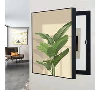 POCHY Cache Tableau Electrique, Cache Compteur Électrique D'intérieur Couvercle de Panneau Électrique Mural Peinture Décorative(A,40X50CM(15.7x19.6in))