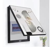 POCHY Cache Tableau Electrique Decoratif Boîte de Compteur Électrique Peinture Décorative Créativité Couvercle Boîte de Commutation(C,35X45CM/13.7x17.7in)