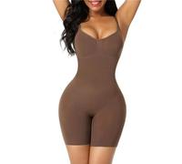 POCHY Cloud Bras - Body complet lissant sans couture - Body sans couture - Body gainant pour femme sculptant (Brown,L)
