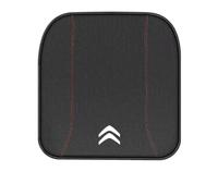 POCHY Coussin Voiture Siege pour Citroen AMI 2020-2023,Cuir PU Super Doux Confort Tapis Siege Voiture Couverture Siège Coussin de Chaise emblème Logo Accessoires Individuelles Chaise,Black